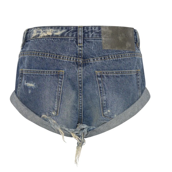 Free People One teaspoon Bandits Low-Waist Denim Shorts - Picture 7 of 11